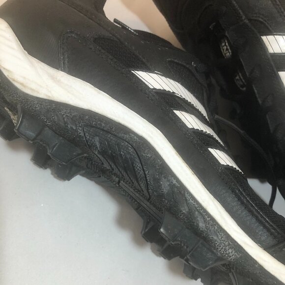 ADIDAS Cleats Mens Size 12 Black White Adituff Athletic Shoes - Picture 8 of 13